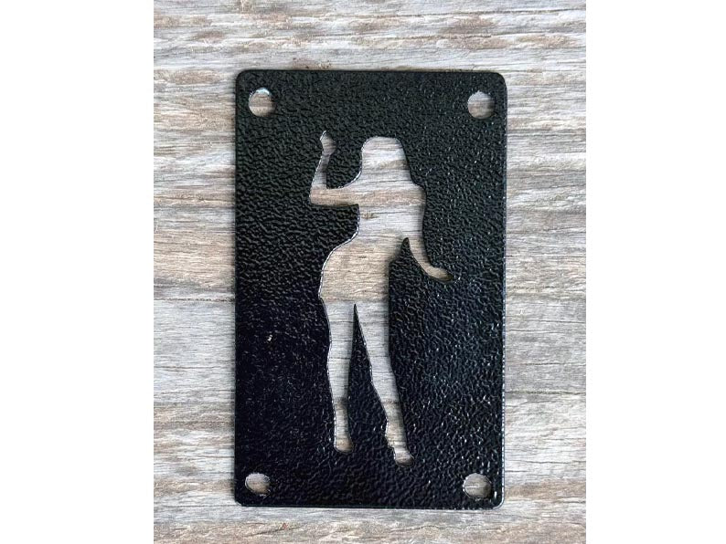 Lady Silhouette Rear Warning Label